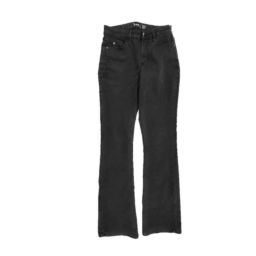 Lee Regular‎ Fit Bootcut Mid Rise Women's size 6 Black Denim Jeans